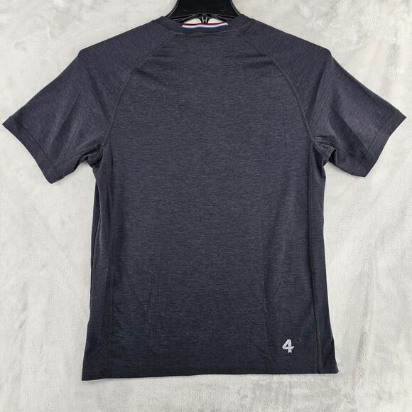 Four Laps Peloton Mens Small Black Polyester Wicking Shirt Black - Picture 6 of 6